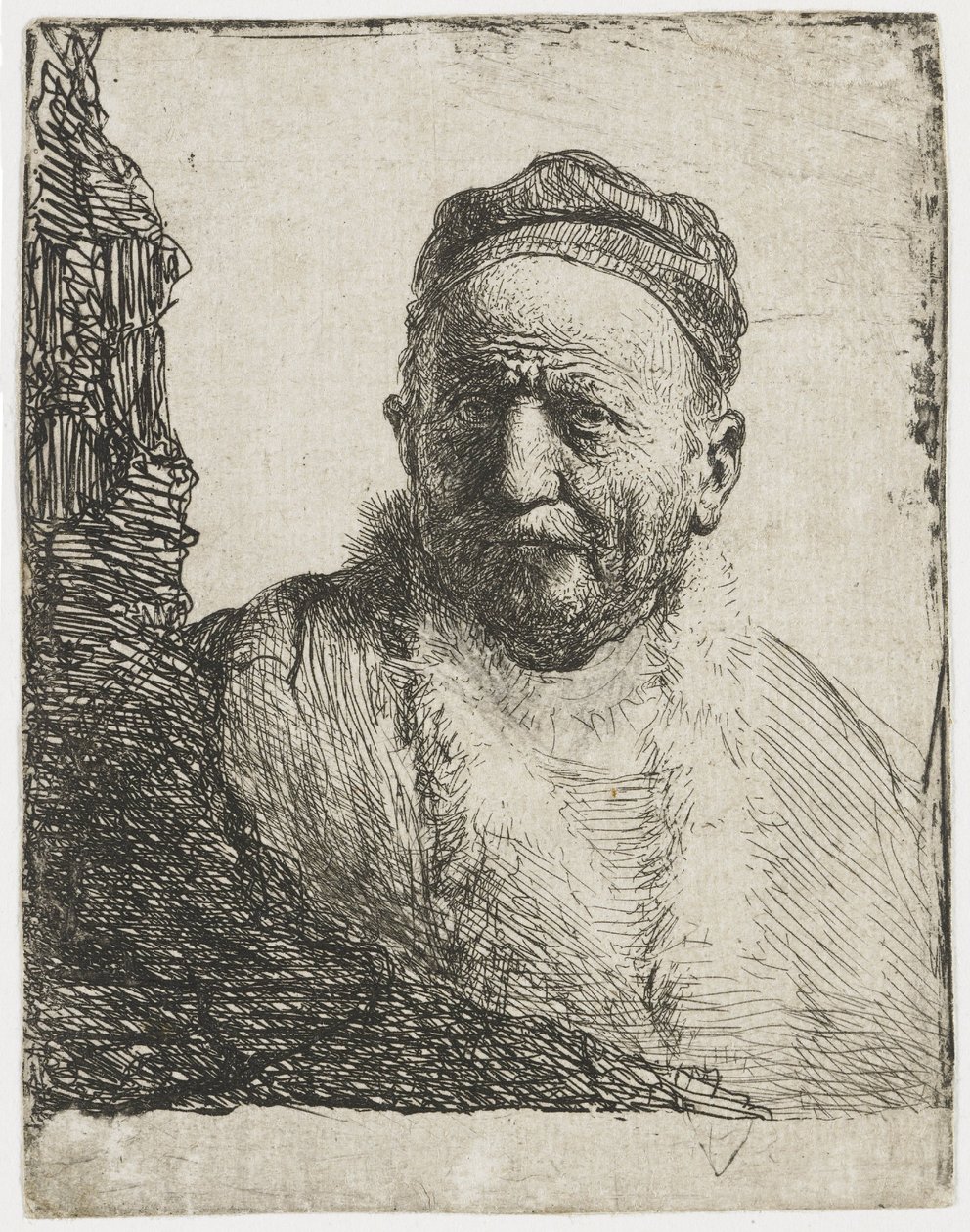 Man with a Skullcap by Rembrandt van Rijn