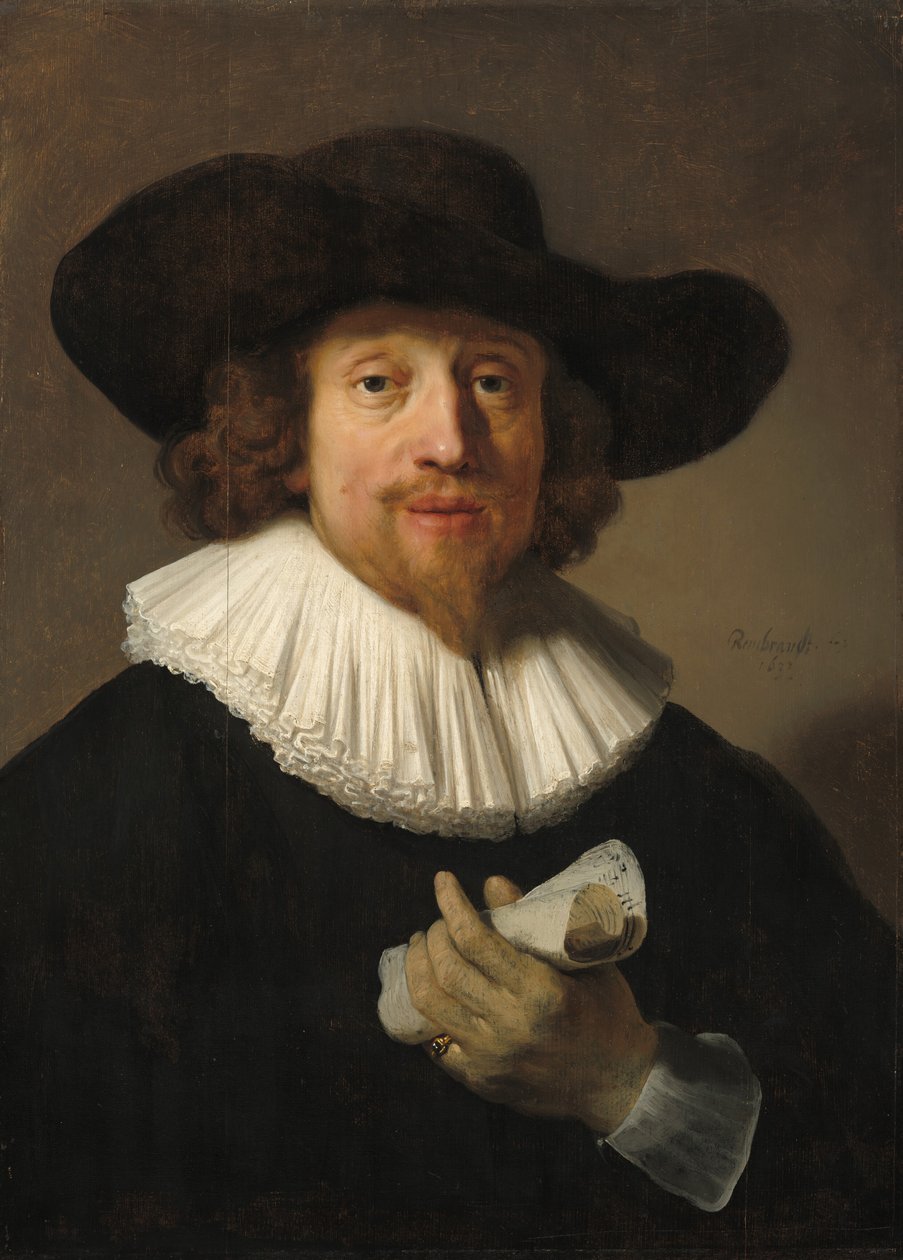 Man with a Sheet of Music by Rembrandt van Rijn