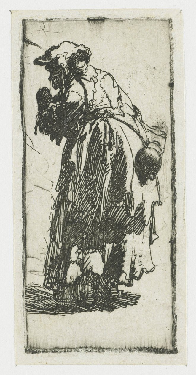 Old Beggar Woman with a Gourd by Rembrandt van Rijn