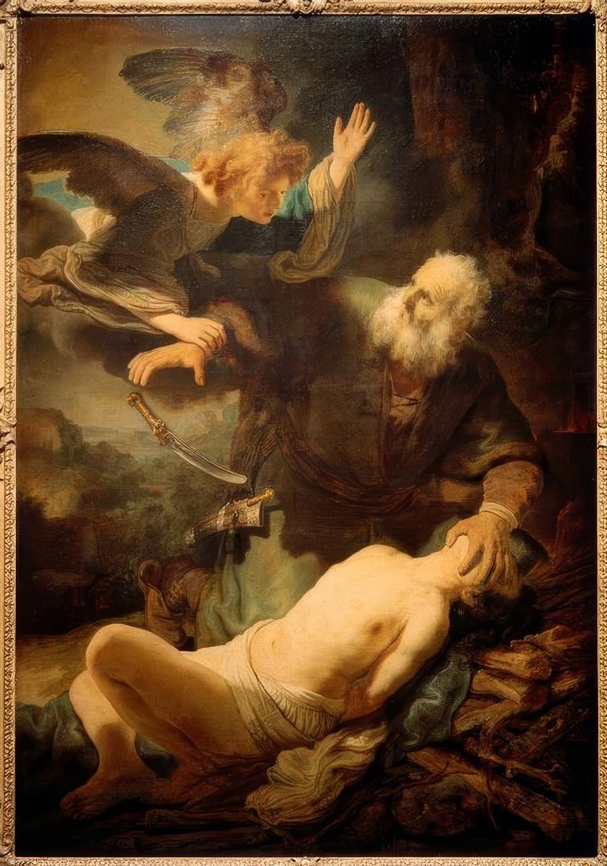 The Sacrifice of Isaac by Rembrandt van Rijn: Fine art print