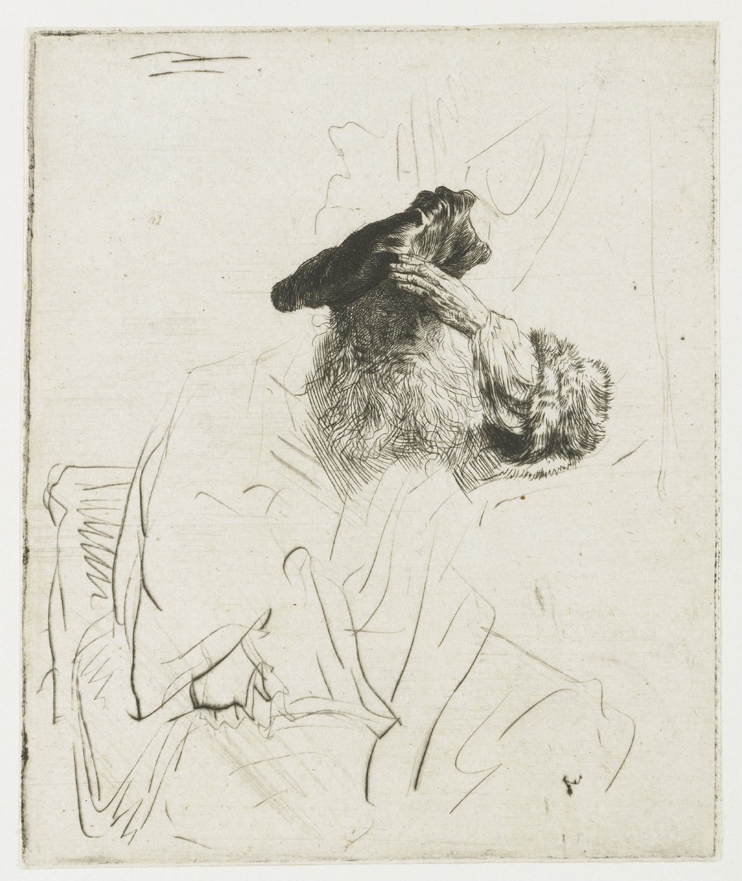 Old Man Shading His Eyes with His Hand by Rembrandt van Rijn