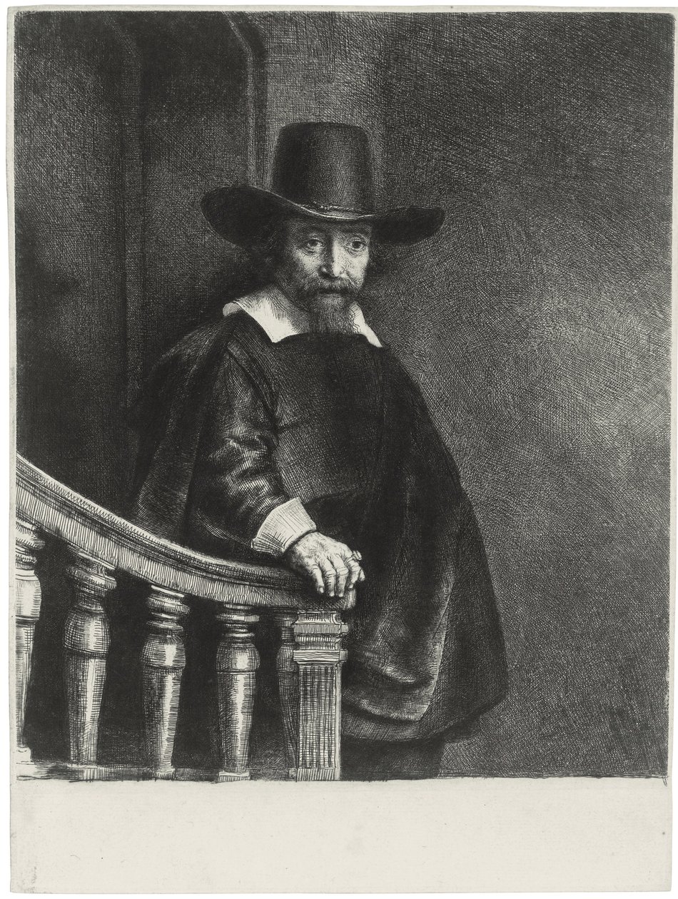 Portrait of Dr. Ephraim Bueno by Rembrandt van Rijn