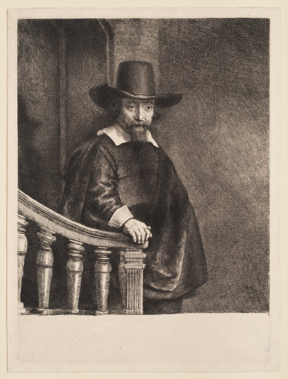 Portrait of Ephraim Bueno by Rembrandt van Rijn