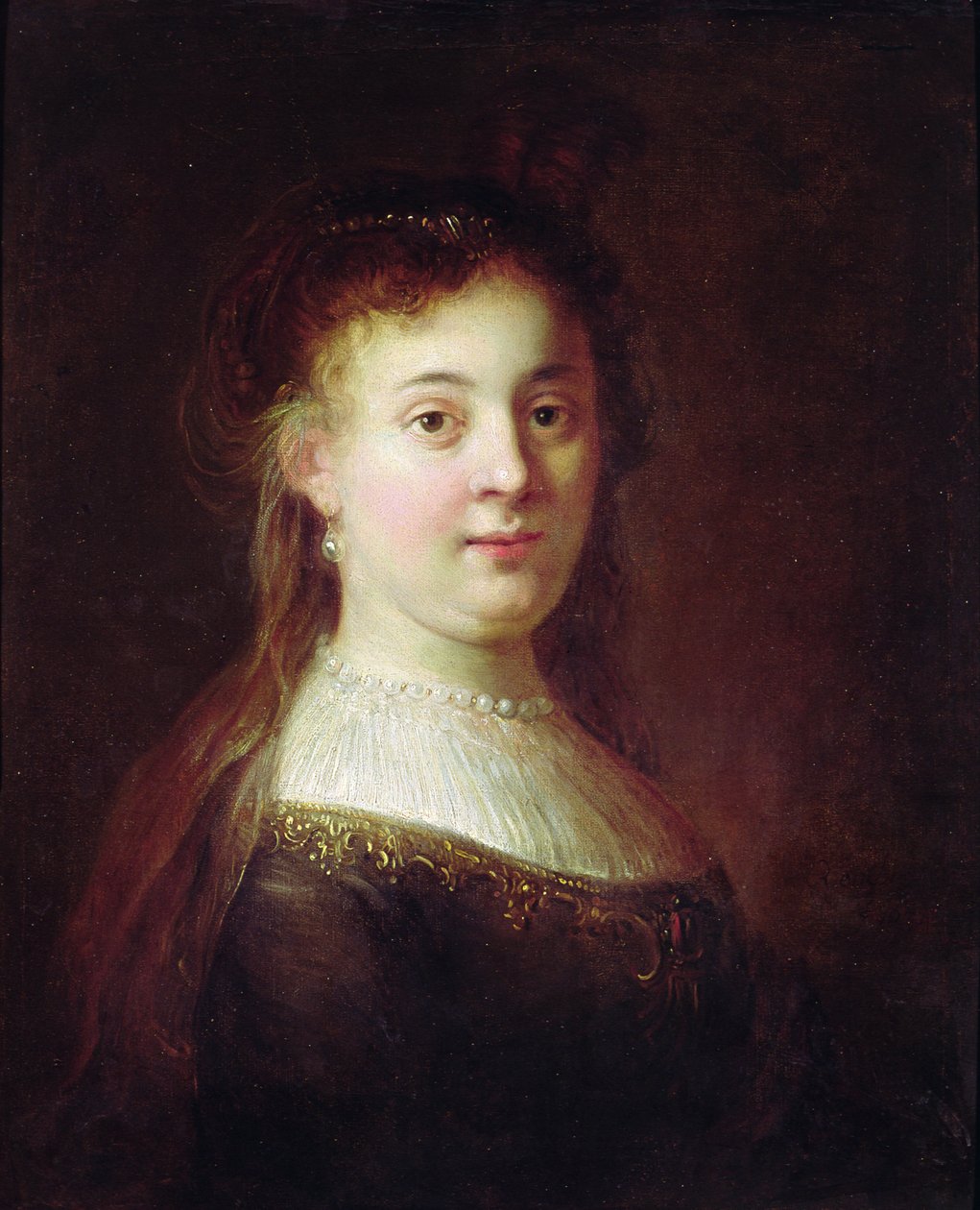 Portrait of Saskia van Uylenburch, c.1633 by Rembrandt van Rijn