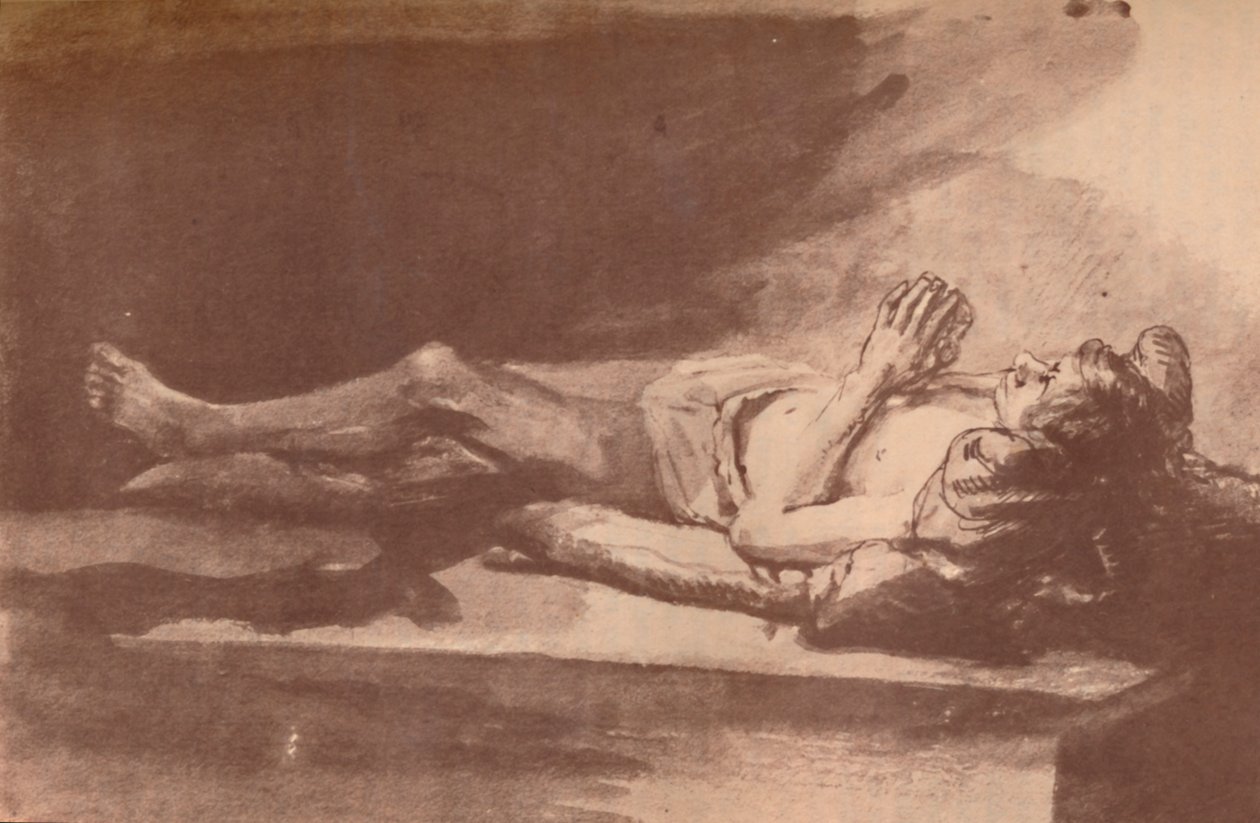 Study of a Recumbent Model by Rembrandt van Rijn
