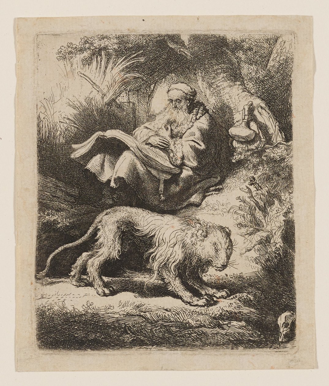 Saint Jerome Reading by Rembrandt van Rijn