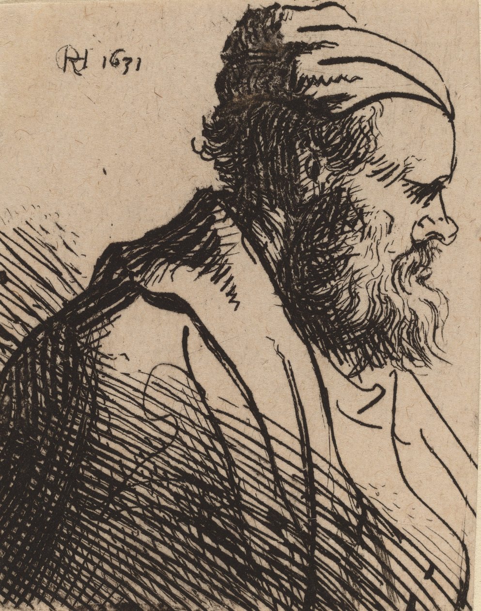 Snub-Nosed Man in a Cap, in or before 1630 by Rembrandt van Rijn