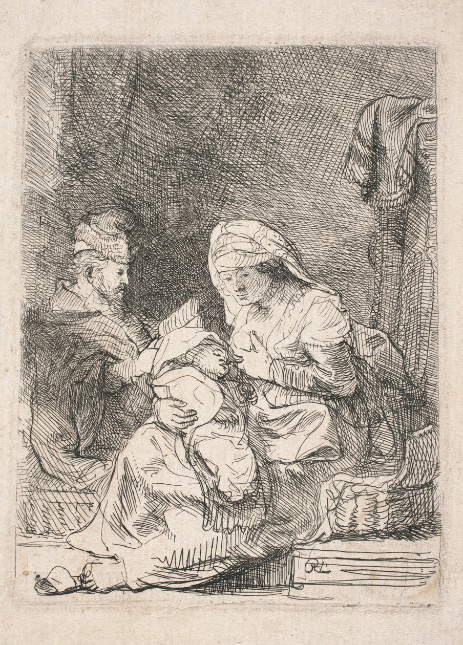 Holy Family by Rembrandt van Rijn