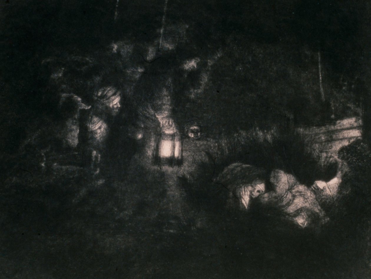 The Adoration of the Shepherds by Rembrandt van Rijn
