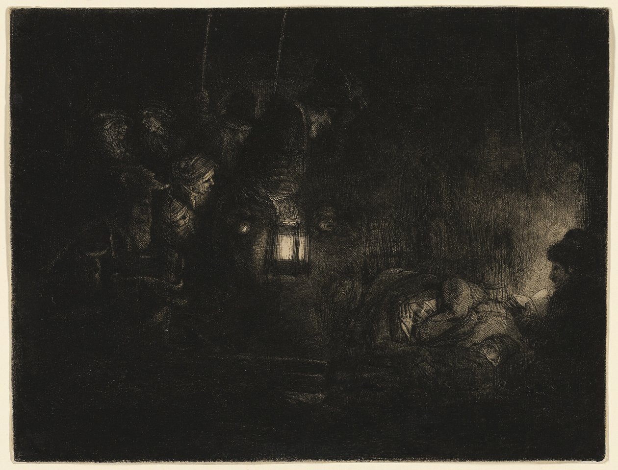 The Adoration of the Shepherds: A Night Piece by Rembrandt van Rijn