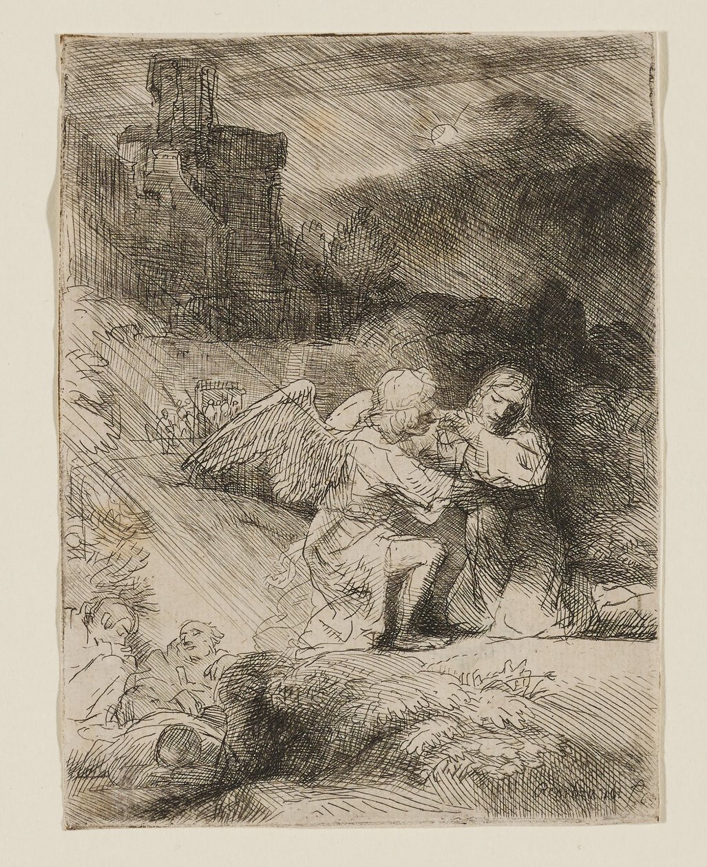 The Agony in the Garden by Rembrandt van Rijn