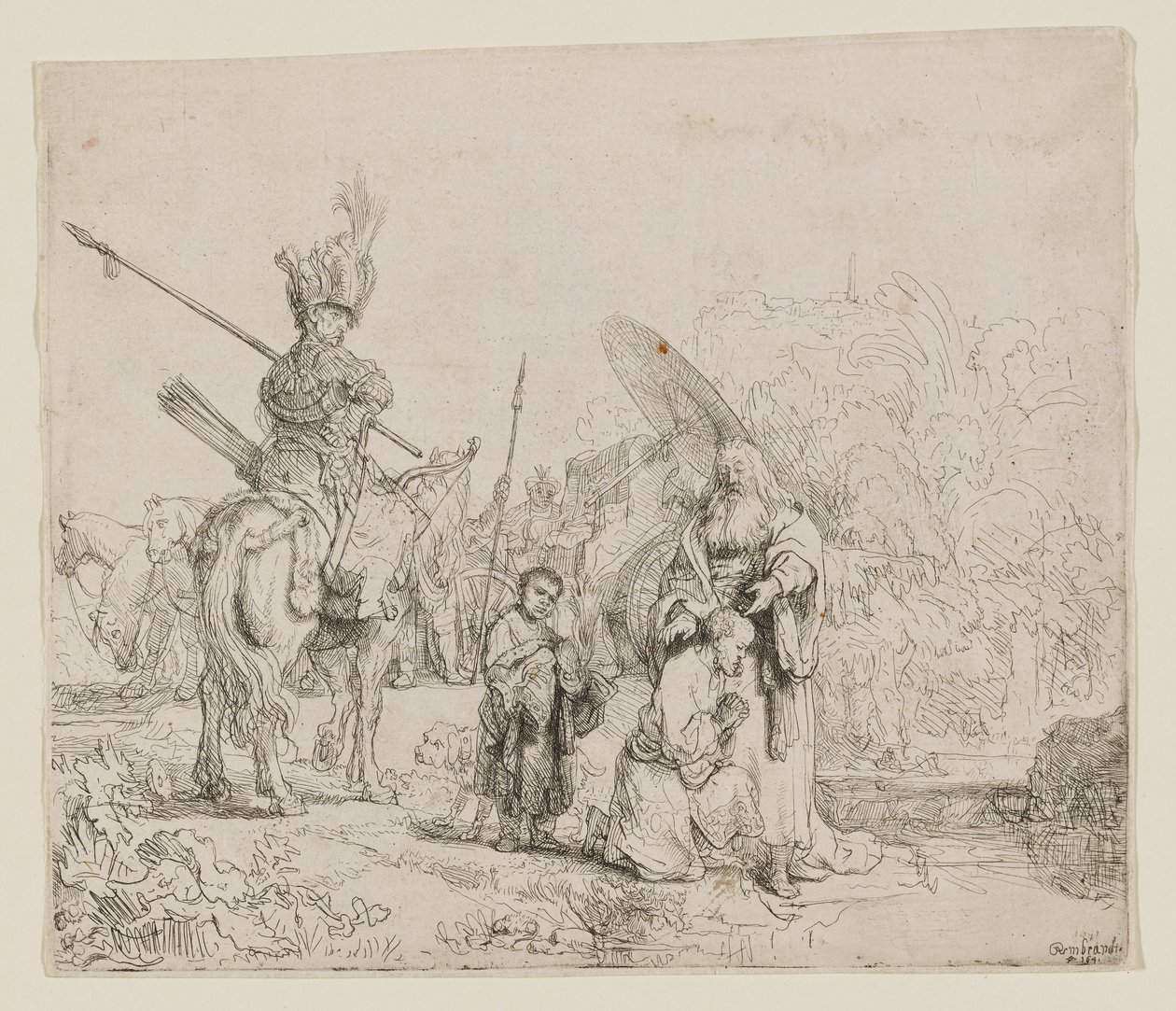 The Baptism of the Eunuch by Rembrandt van Rijn