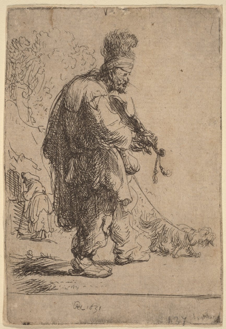 The Blind Fiddler by Rembrandt van Rijn