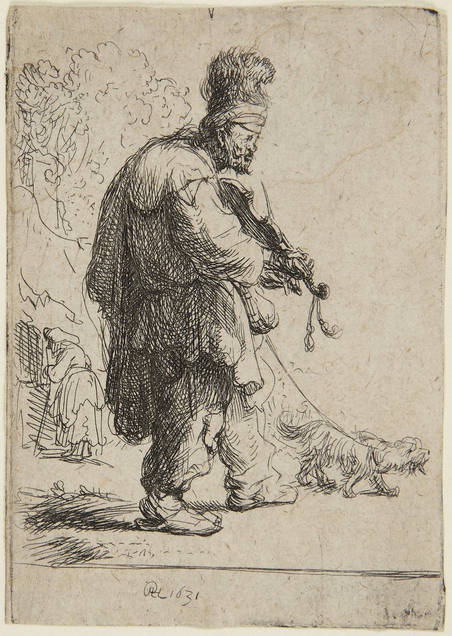 The Blind Fiddler by Rembrandt van Rijn