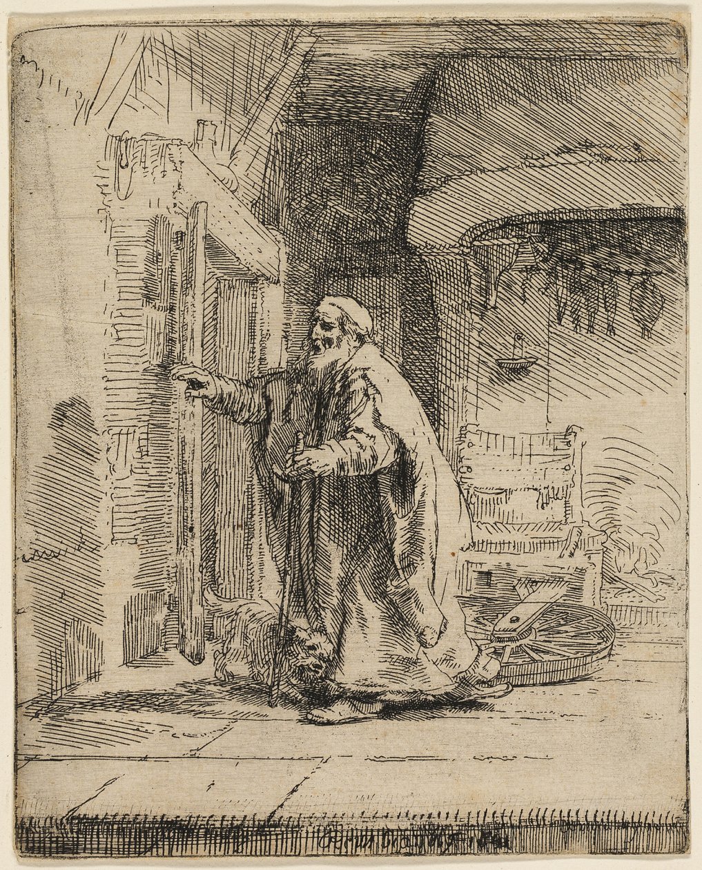 The Blindness of Tobit: The Larger Plate by Rembrandt van Rijn