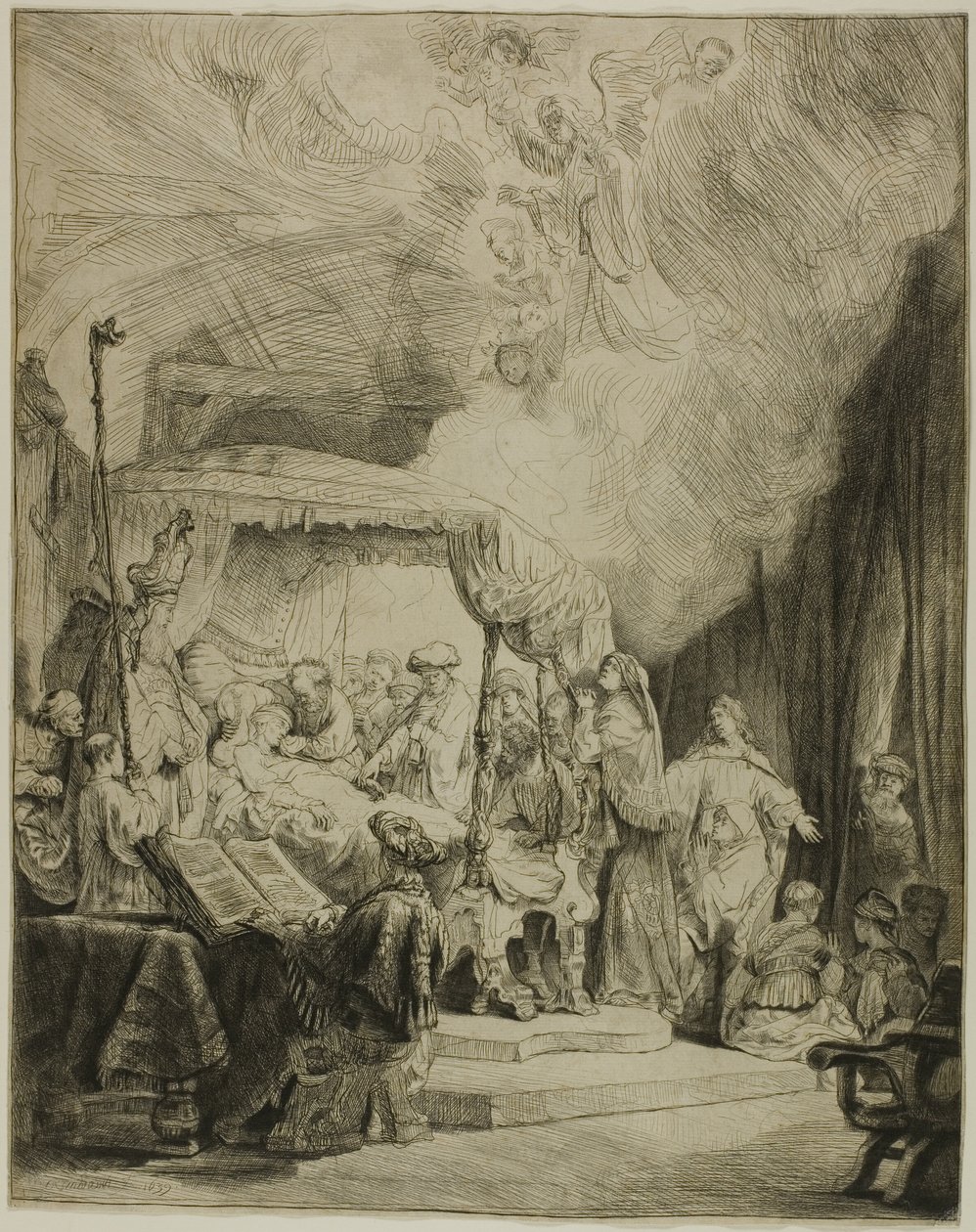 The Death of the Virgin by Rembrandt van Rijn