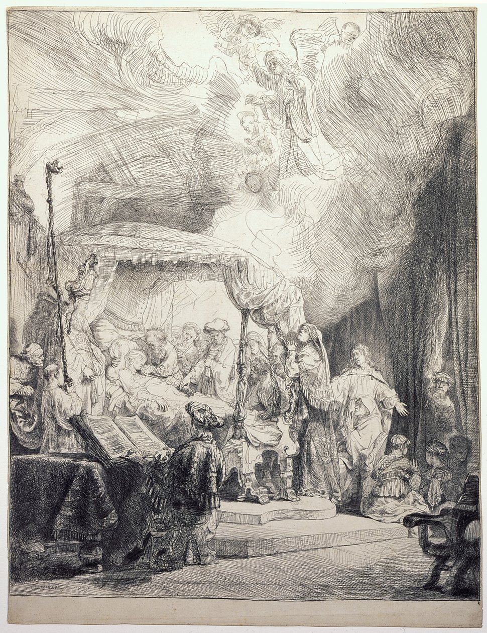 The Death of the Virgin by Rembrandt van Rijn