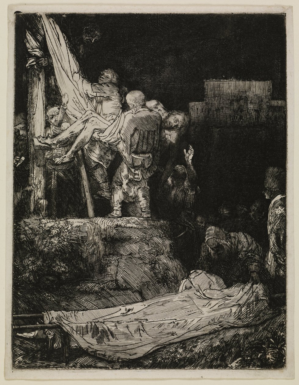 The Descent from the Cross by Torchlight by Rembrandt van Rijn