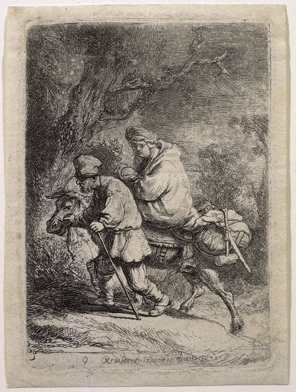 The Flight into Egypt by Rembrandt van Rijn