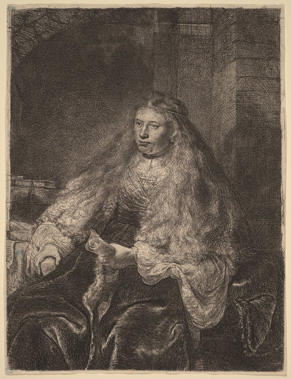 The Great Jewish Bride by Rembrandt van Rijn