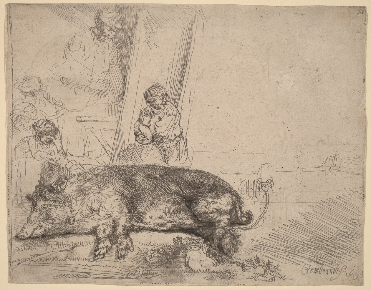 The Hog by Rembrandt van Rijn