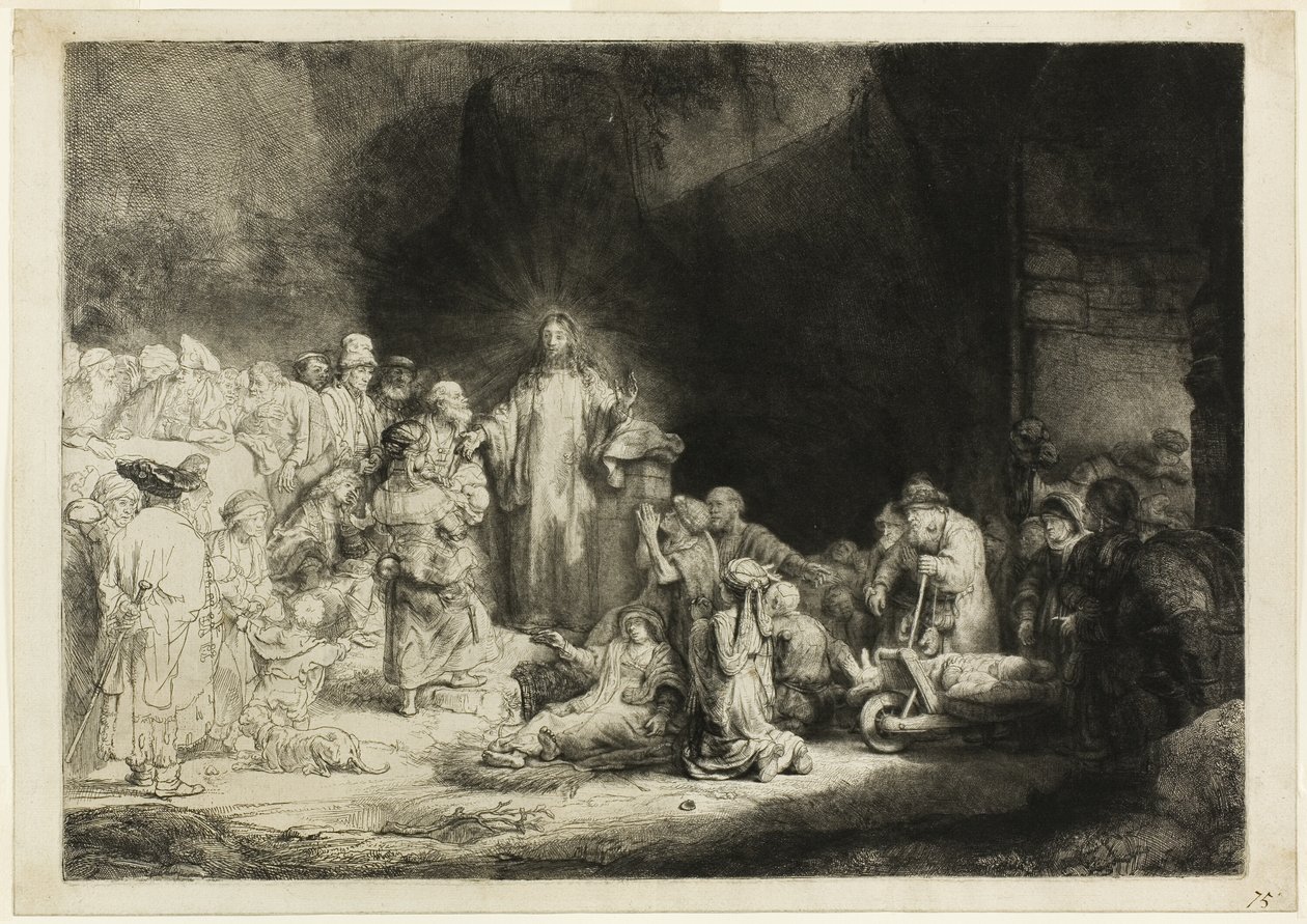 The Hundred Guilder Print by Rembrandt van Rijn