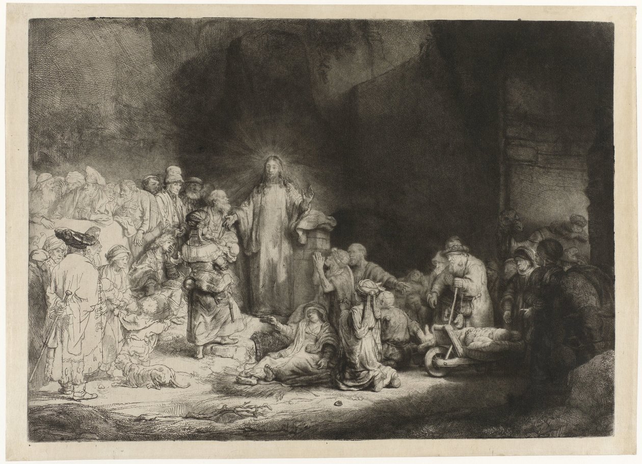 The Hundred Guilder Print by Rembrandt van Rijn