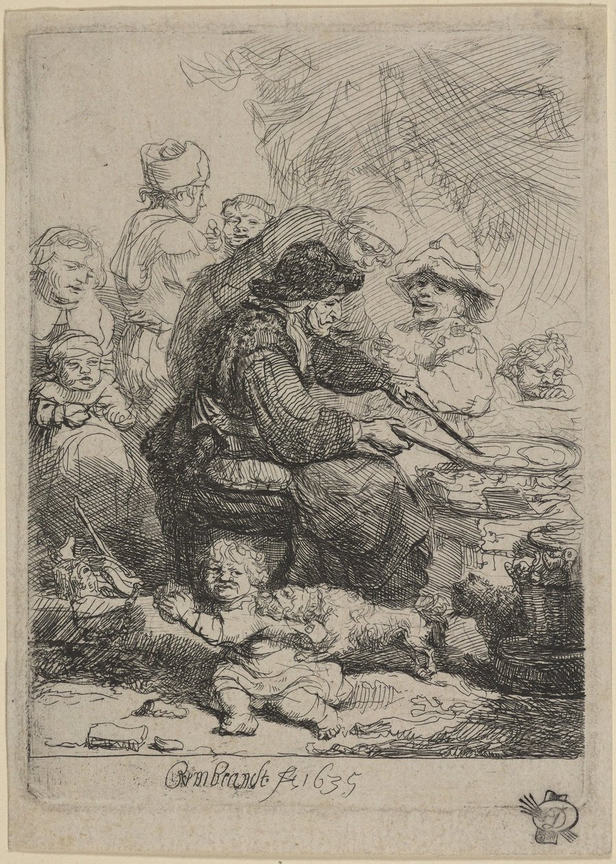 The Pancake Woman by Rembrandt van Rijn