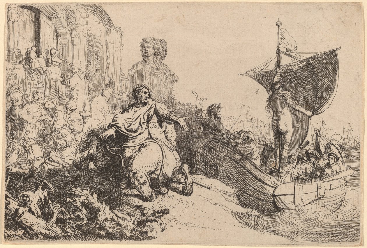 The Ship of Fortune by Rembrandt van Rijn