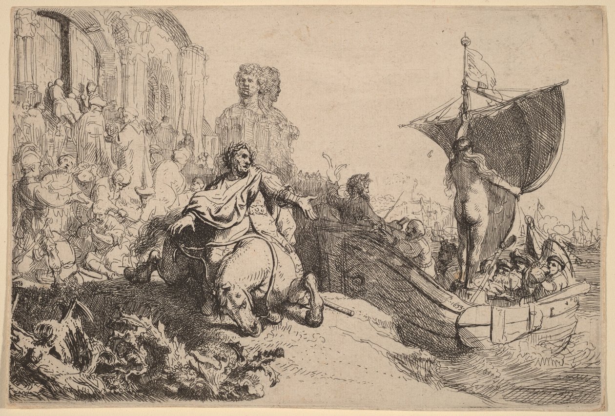 The Ship of Fortune by Rembrandt van Rijn