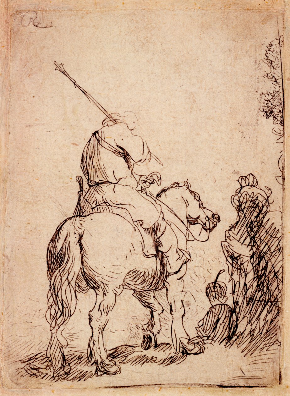 The Turbaned Soldier on Horseback, 1632 by Rembrandt van Rijn