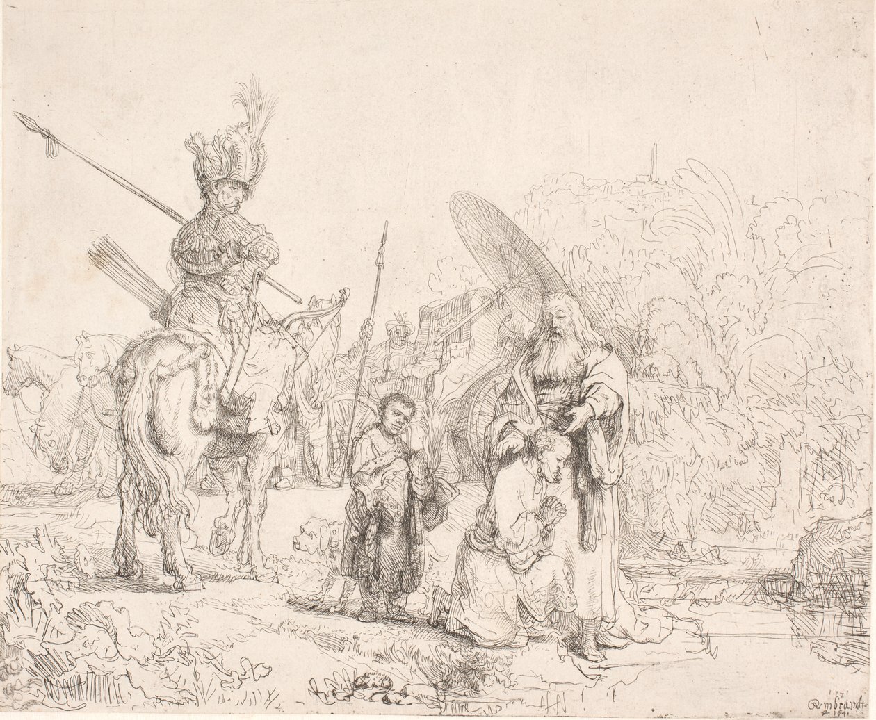 The Baptism of the Eunuch by Rembrandt van Rijn