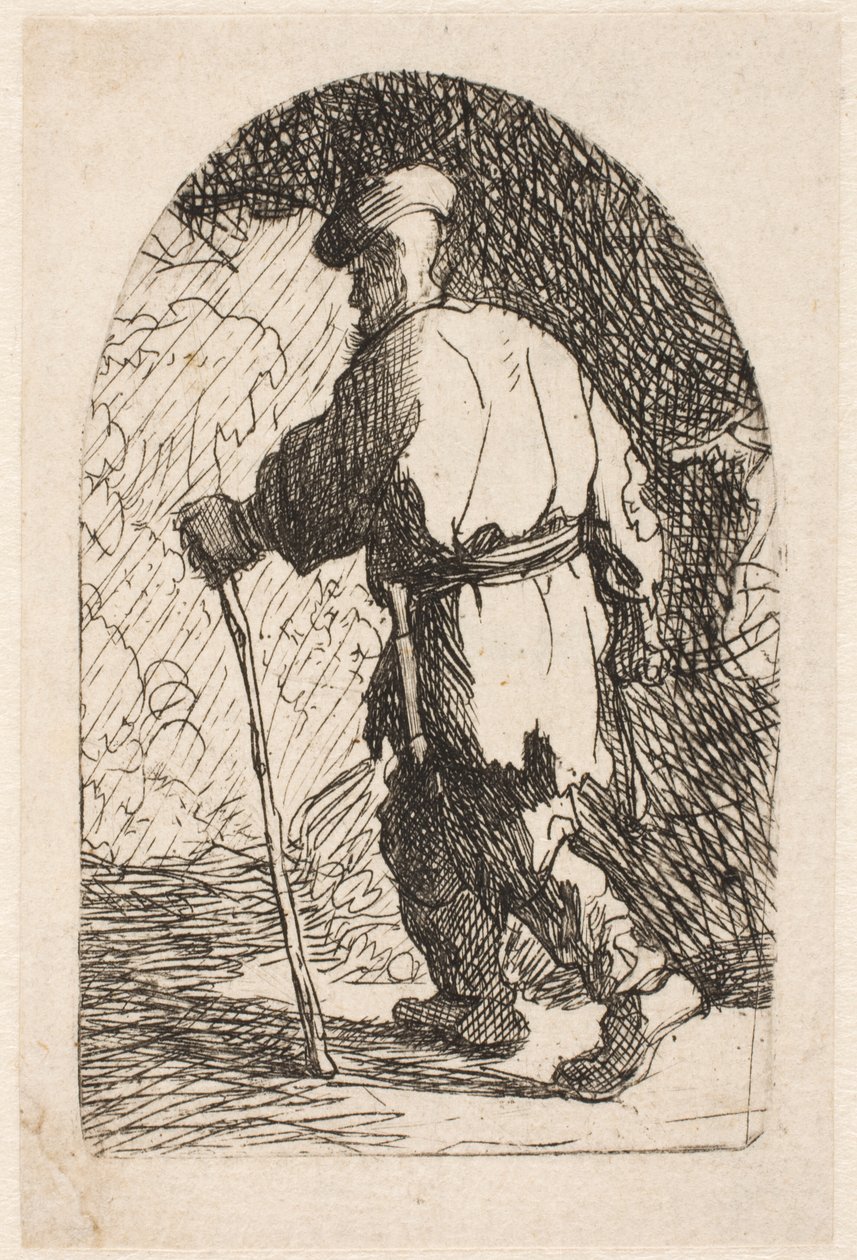 The Flight into Egypt: A Sketch by Rembrandt van Rijn