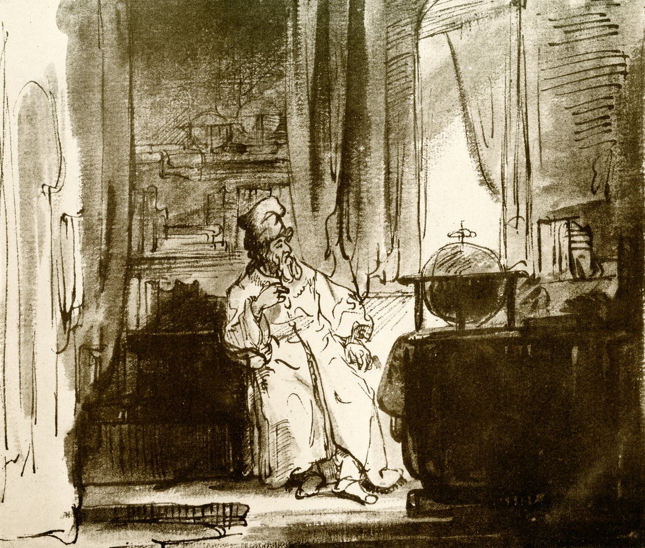 Rembrandt Philosopher Rembrandt Philosopher Reading Poster