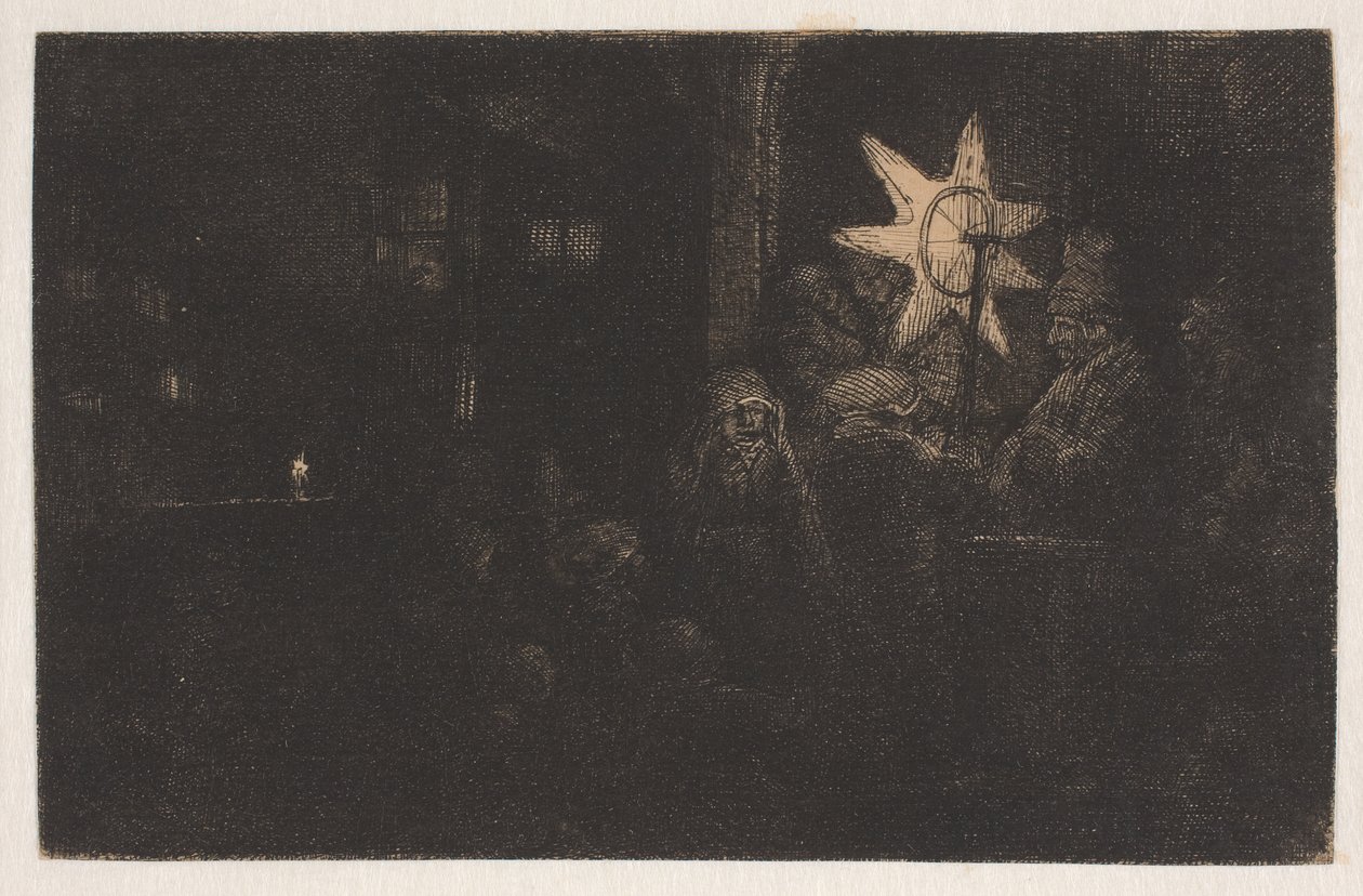 The Star of the Kings: A Night Piece by Rembrandt van Rijn