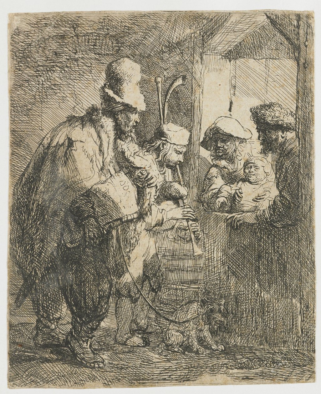 The Strolling Musicians by Rembrandt van Rijn