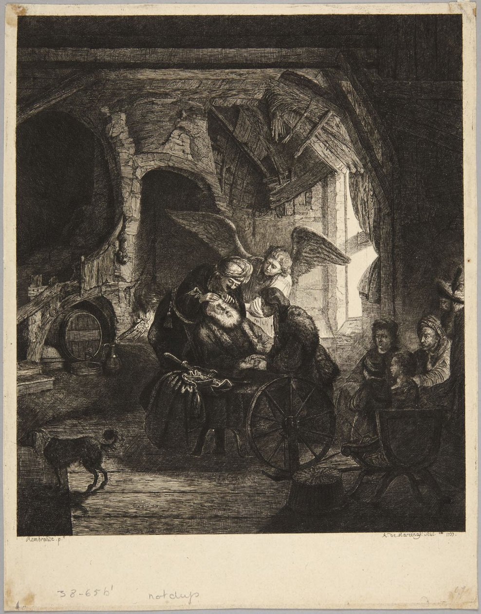 Tobias Regaining His Sight by Rembrandt van Rijn