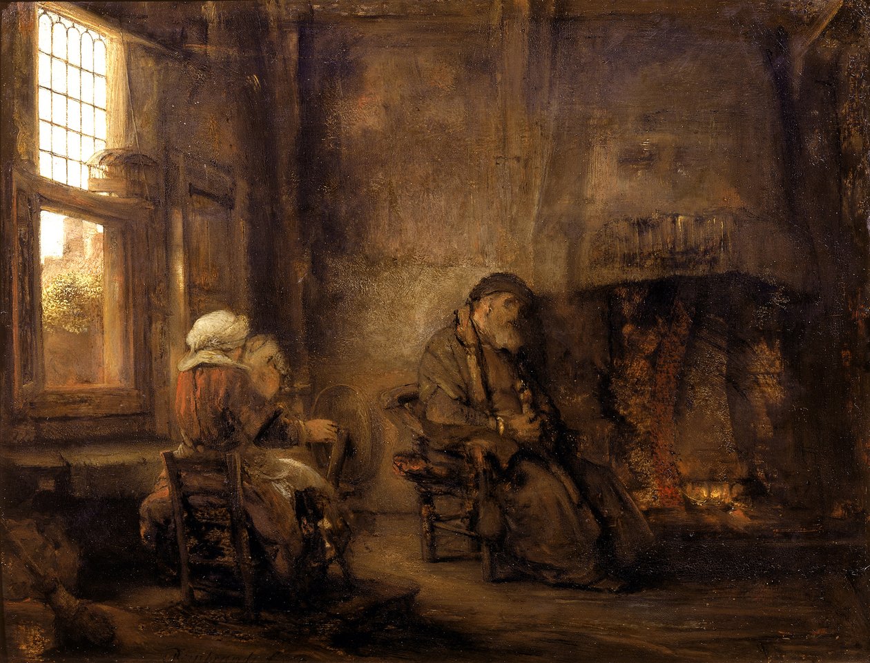 Tobit and Anna Waiting for the Return of Their Son by Rembrandt van Rijn