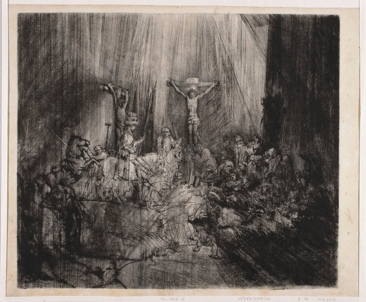 Three Crosses by Rembrandt van Rijn