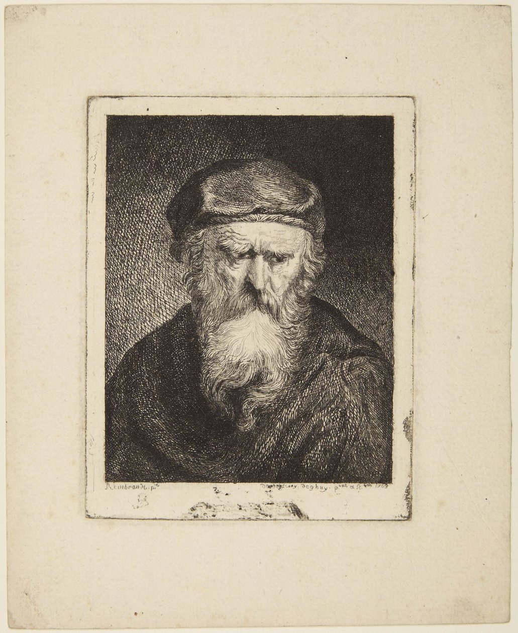 Melancholic Old Man by Rembrandt van Rijn