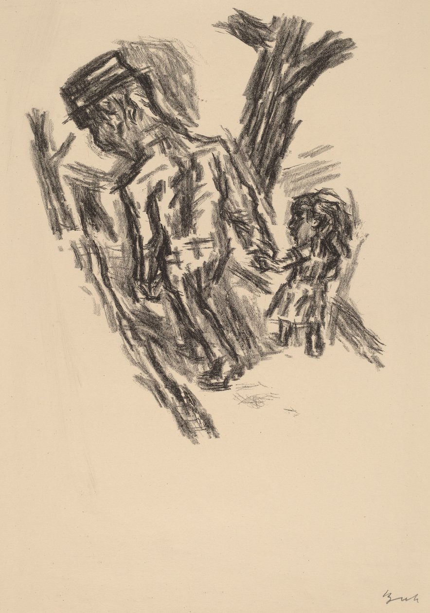 Man Leading a Little Girl by René Beeh