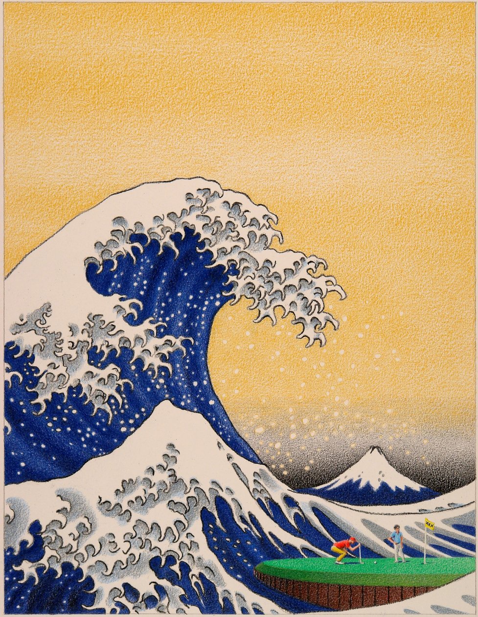 HOKUSAI-Golf by Rene Boin