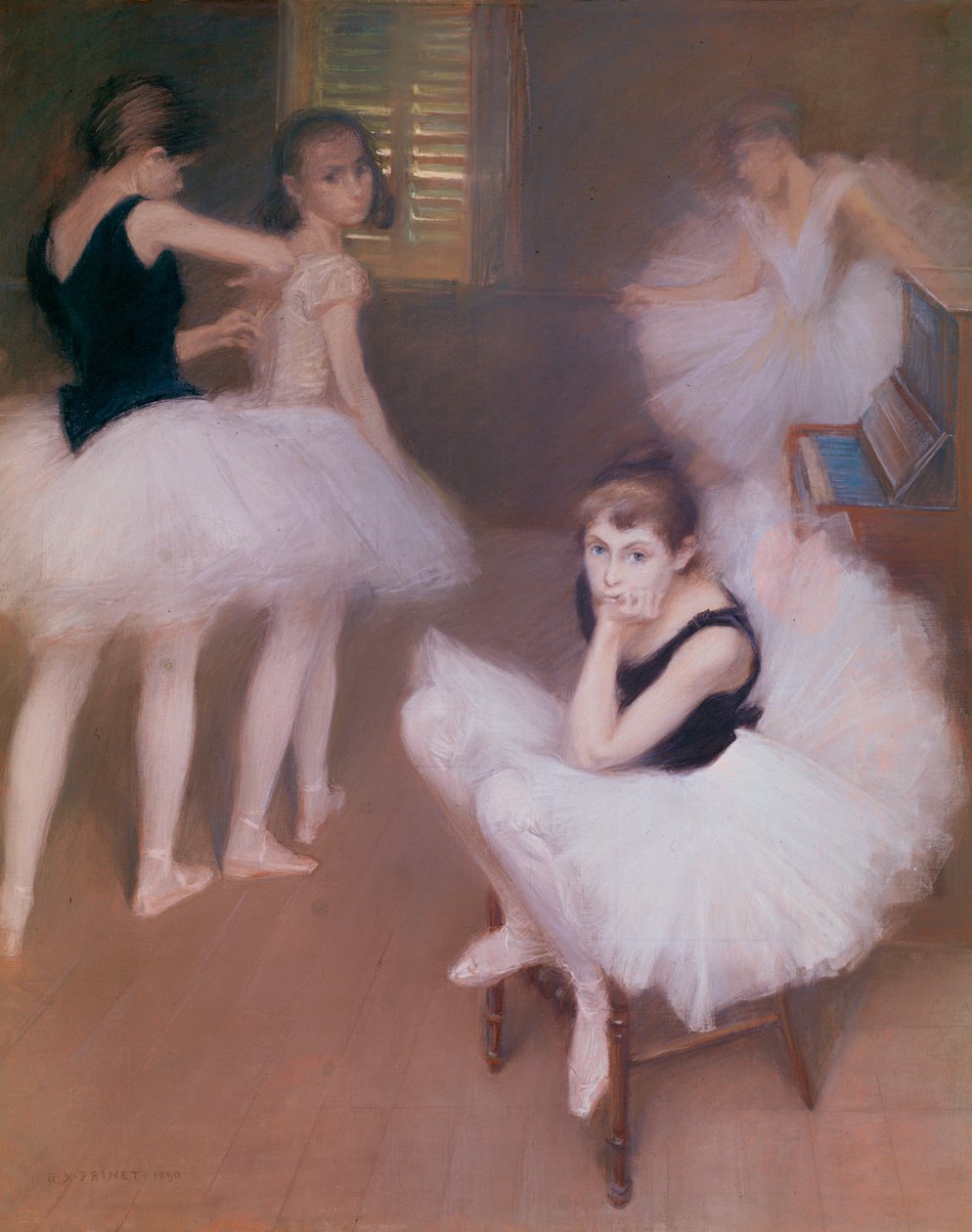 Young Dancers Resting by René François Xavier Prinet