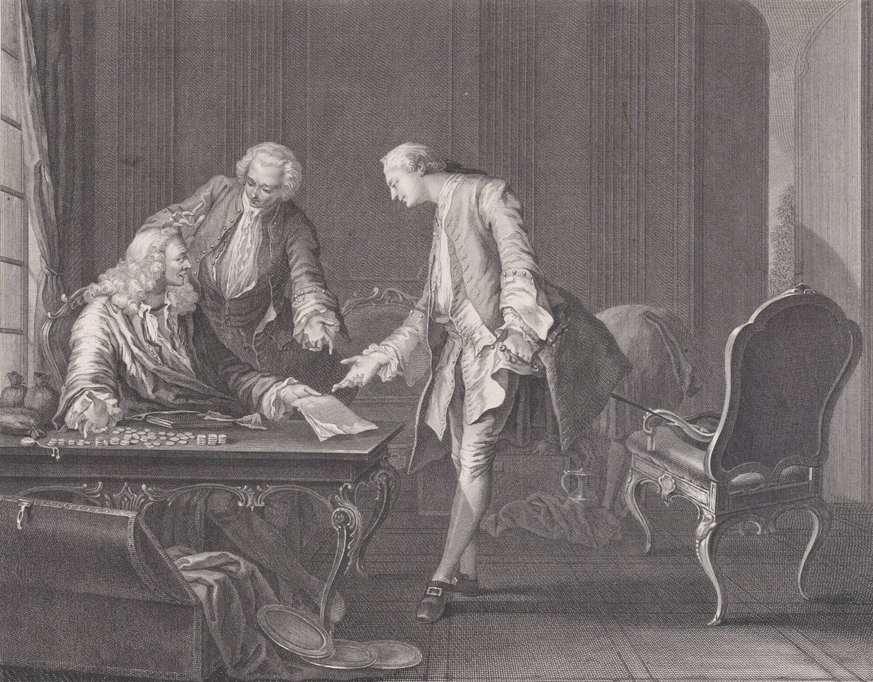 The Prodigal Son Demanding his Inheritance by Rene Gaillard