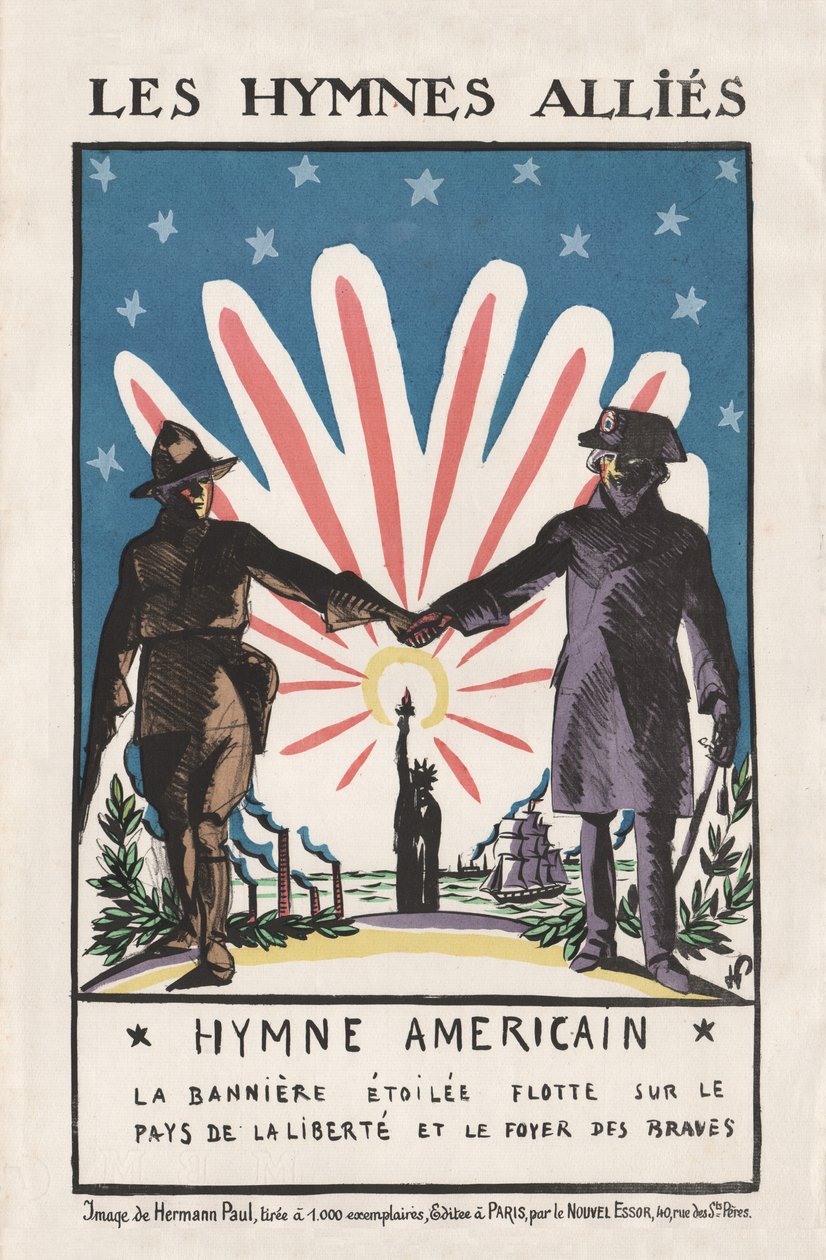 Les Hymnes Allies, 1917 by Rene George Hermann Paul