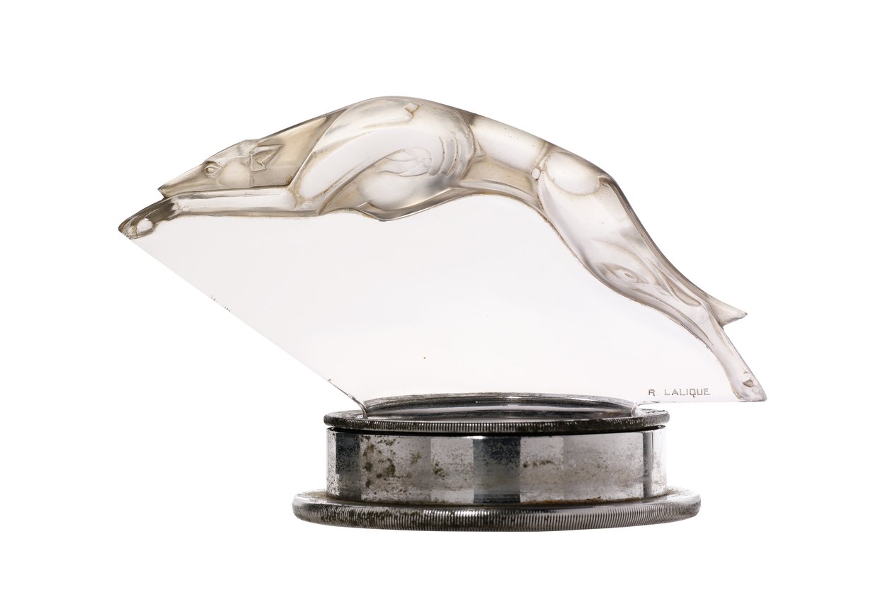 Rare Levrier mascot by Rene Jules Lalique