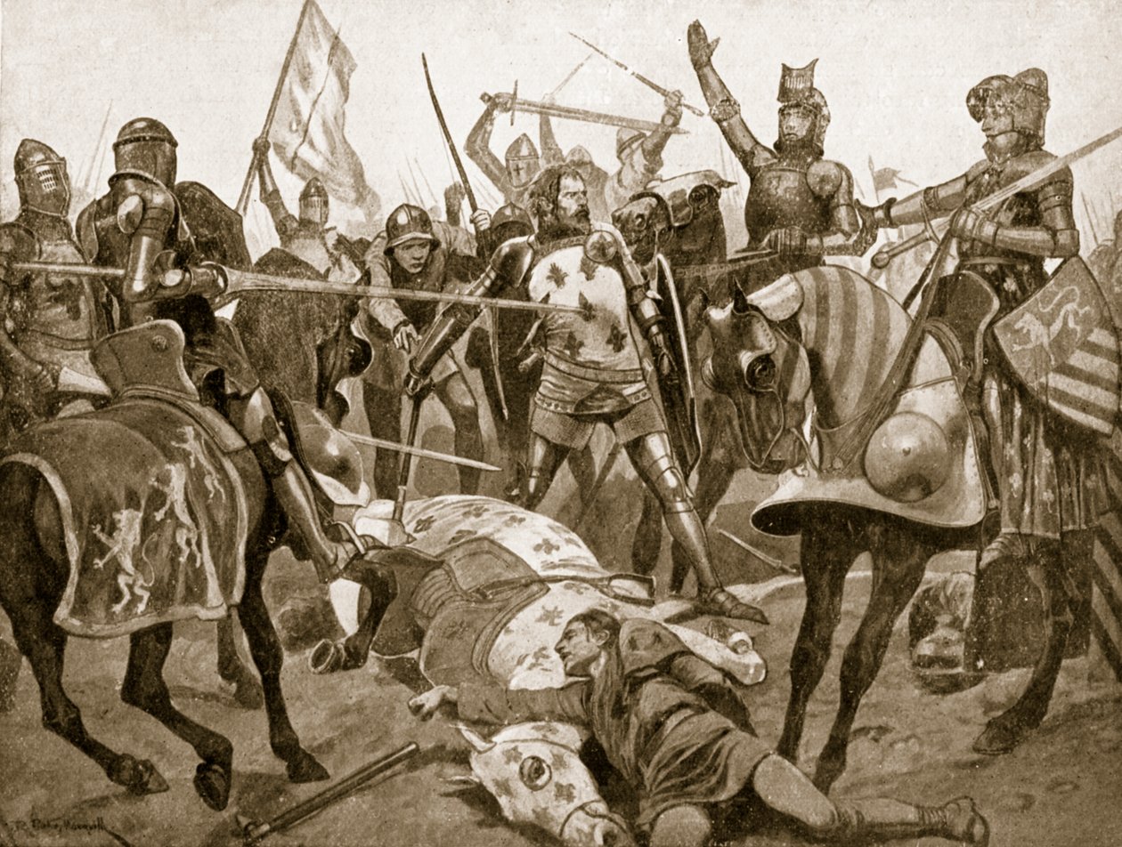 The Battle of Poitiers, illustration from 