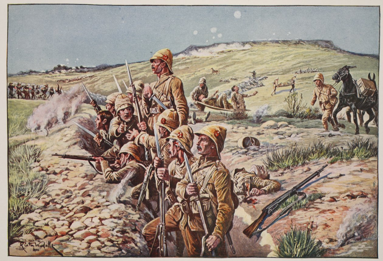 Fix Bayonets! In the Trenches at Ladysmith, illustration from 