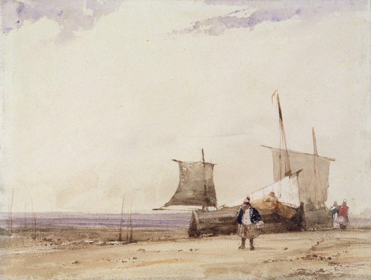 Beach Scene by Richard Parkes Bonington