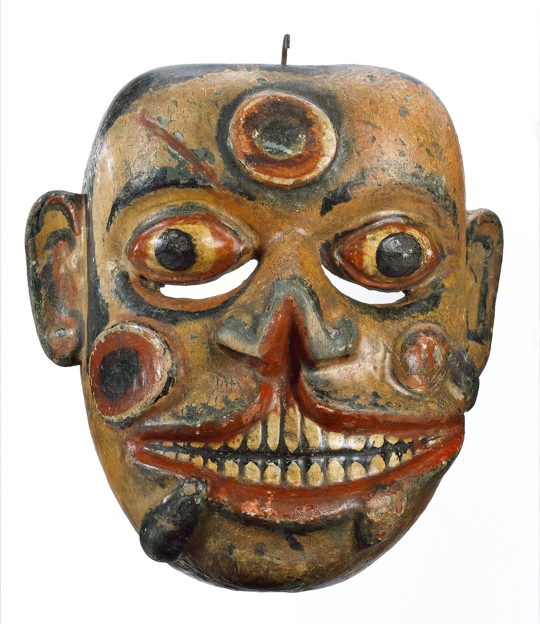 Complementary Medicine Mask Covered with Sores and Leeches, Sri Lanka by John Pardon